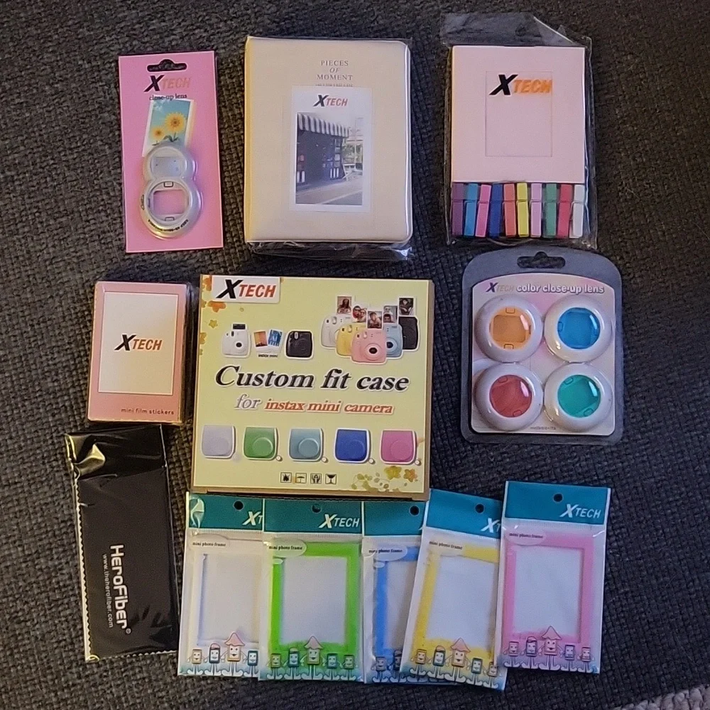 Instax mini 9 with custom fit case and fujifilm!
